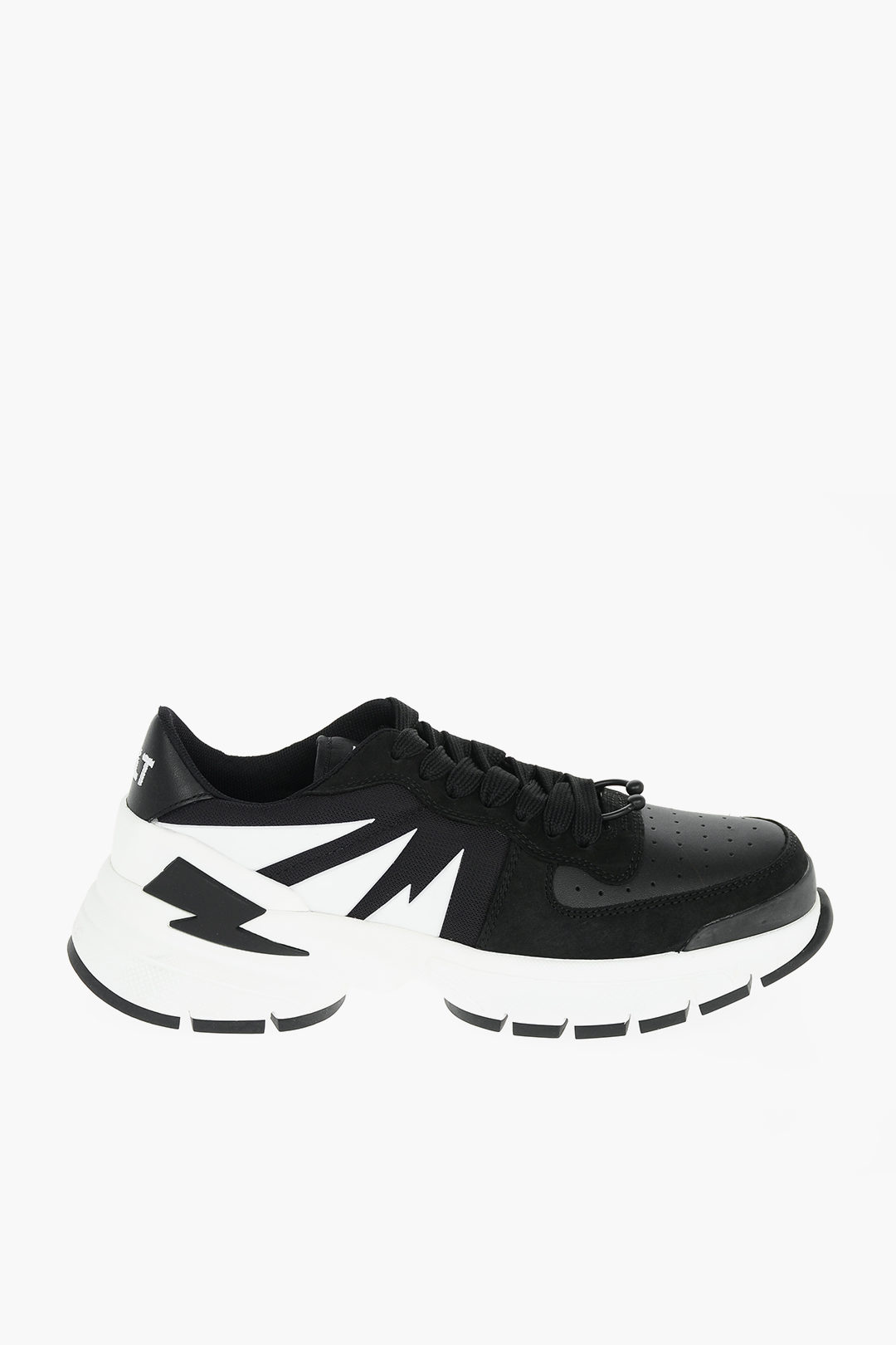 Neil Barrett Sneakers TIGER BOLT with Suede Leather Details men ...