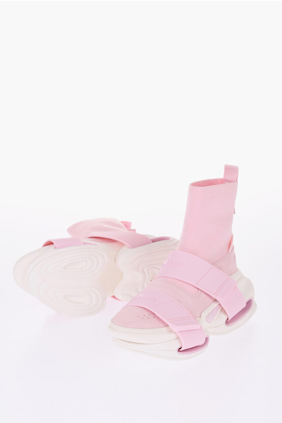 Balmain Sock High-top Sneakers With Strap Closure