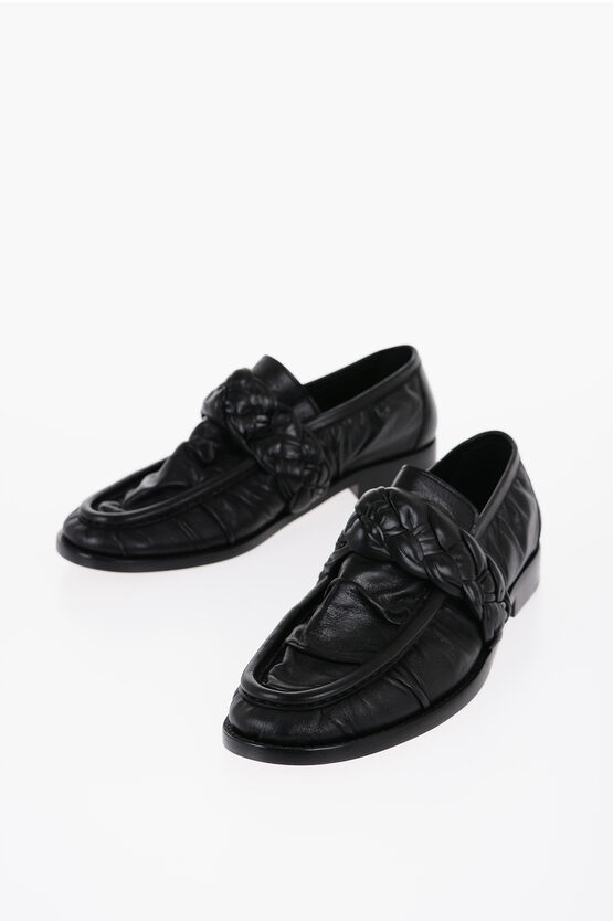 Bottega Veneta Astaire Leather Loafers