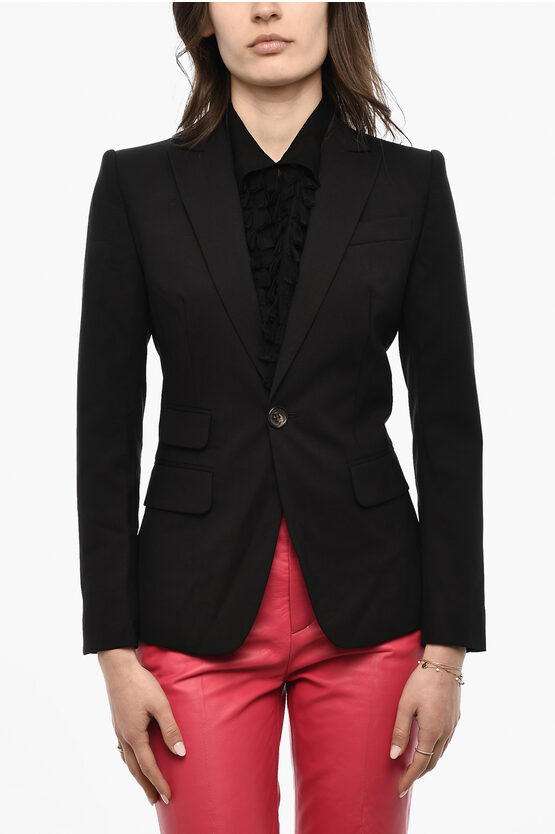 Dsquared2 Solid Color 1 Button Blazer