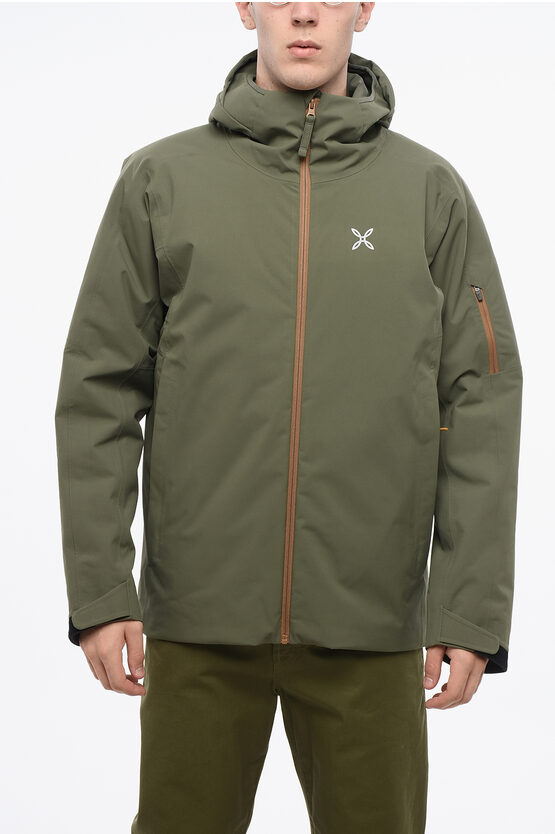 Montura Solid Color A Rosa Jacket With Hood In Green