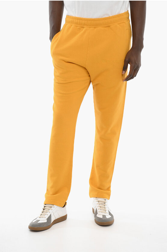 Bel-air Athletics Solid Colour Academy 2 Pockets Joggers With Embroidery Logo In Orange