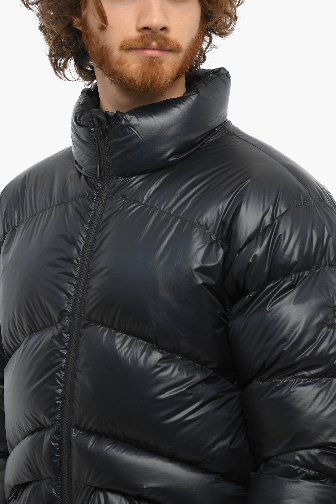 Solid Color AIRY PLUS Down Jacket with Zip Closure