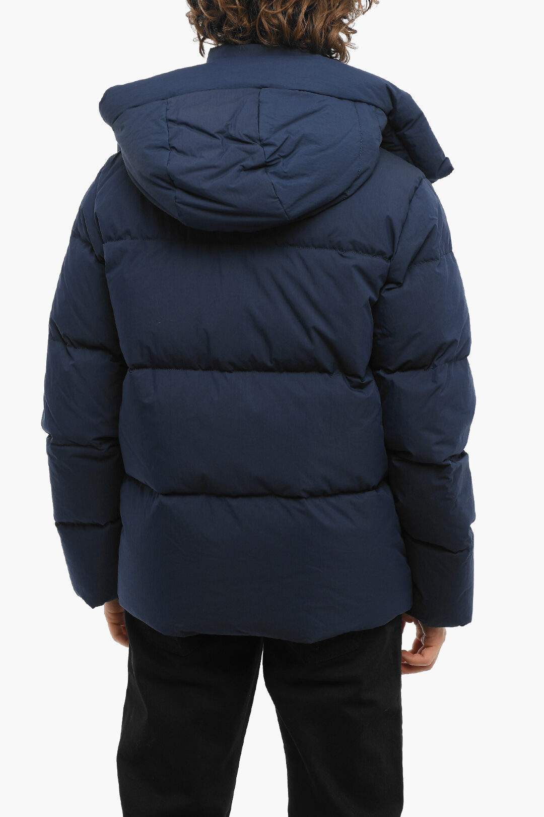 Woolrich Solid Color ASPEN Down Jacket with Removable Hood men ...