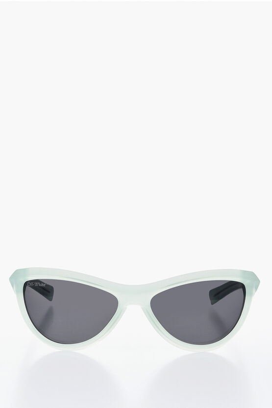 Off-white Solid Color Atlanta Sunglasses With Embossed Arrow Detail In Black