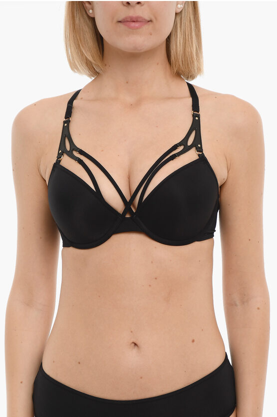 Marlies Dekkers Solid Color Bra With Cut-out Details In Black