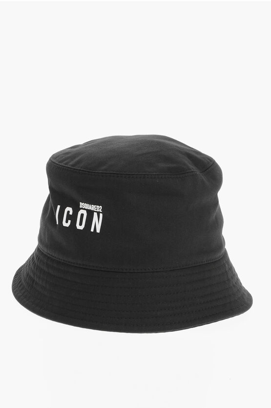 Dsquared2 Solid Colour Bucket Hat With Embossed Logo