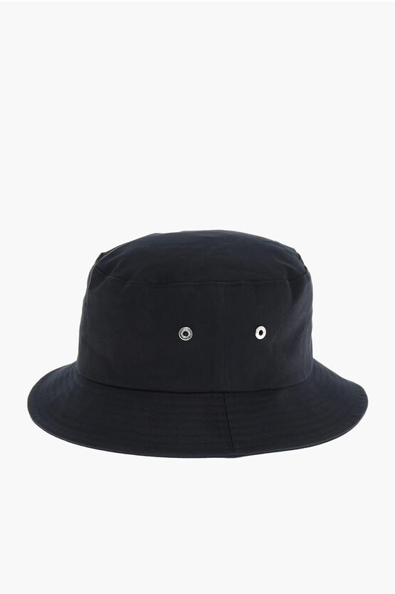 Solid Color Bucket Hat with Embroidered Logo