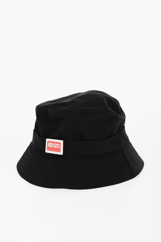 Kenzo Solid Colour Bucket Hat In Black