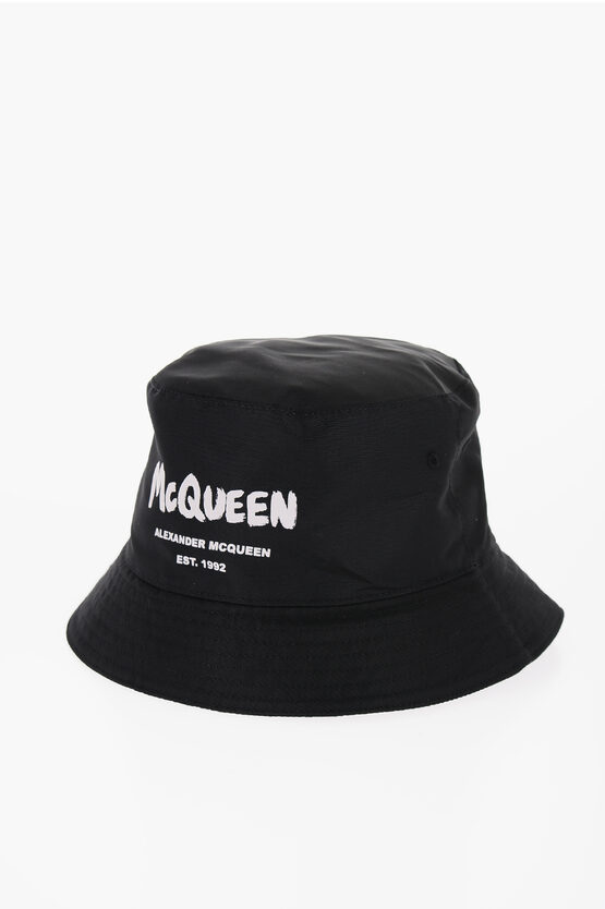 Alexander Mcqueen Bucket Hat In Black