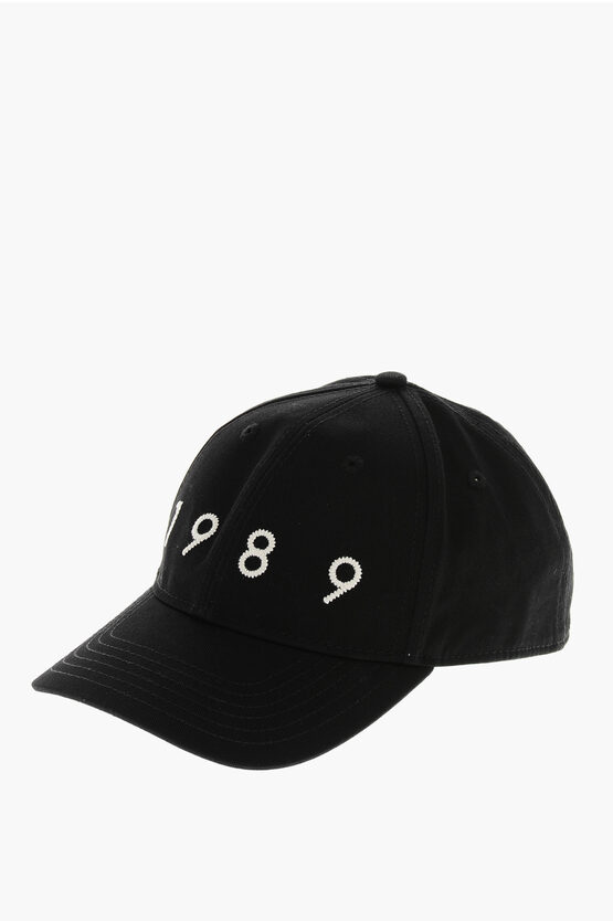1989 Studio Solid Color Cap With Contrasting Logo In Black