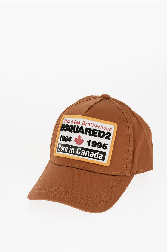 Dsquared2 Solid Color Cap With Embossed Logo In Multi