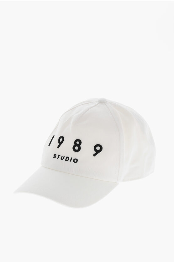 1989 Studio Striped Baseball Patch Cap With Curved Brim