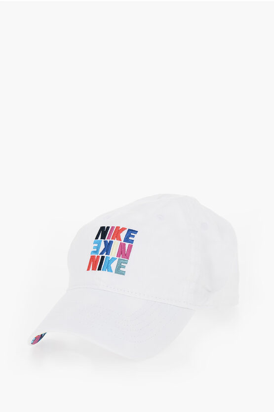 Nike Solid Colour Cap With Embroidered Logo In White