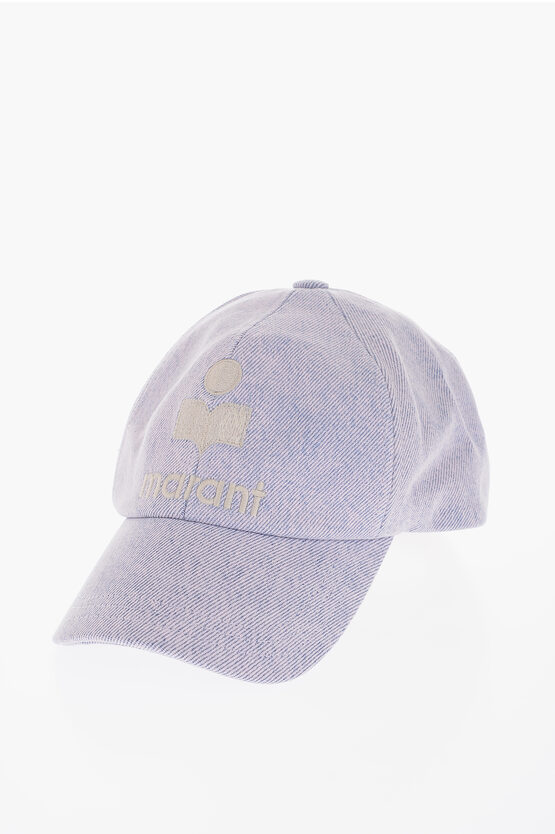 Isabel Marant Solid Color Cap With Embroidered Logo In Multi