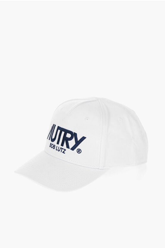 Shop Autry Solid Color Cap With Embroidered Logo