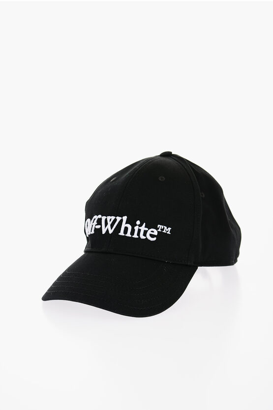 Off-white Solid Color Cap With Embroidered Logo