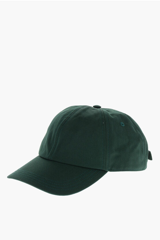 Burberry Solid Color Cap With Embroidered Logo