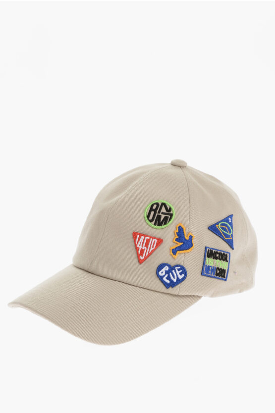 Ader Error Solid Color Cap With Patches In Neutral