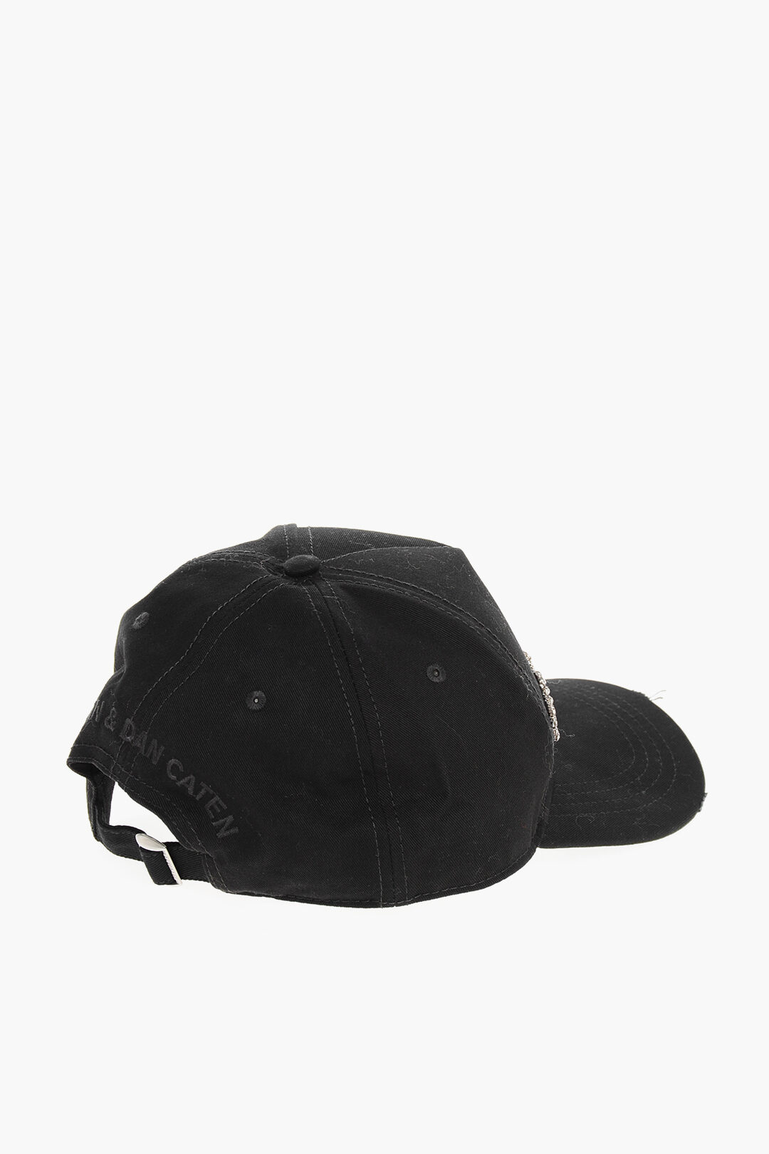 Dsquared2 Solid Color Cap with Rhinestone Embellished Logo women ...