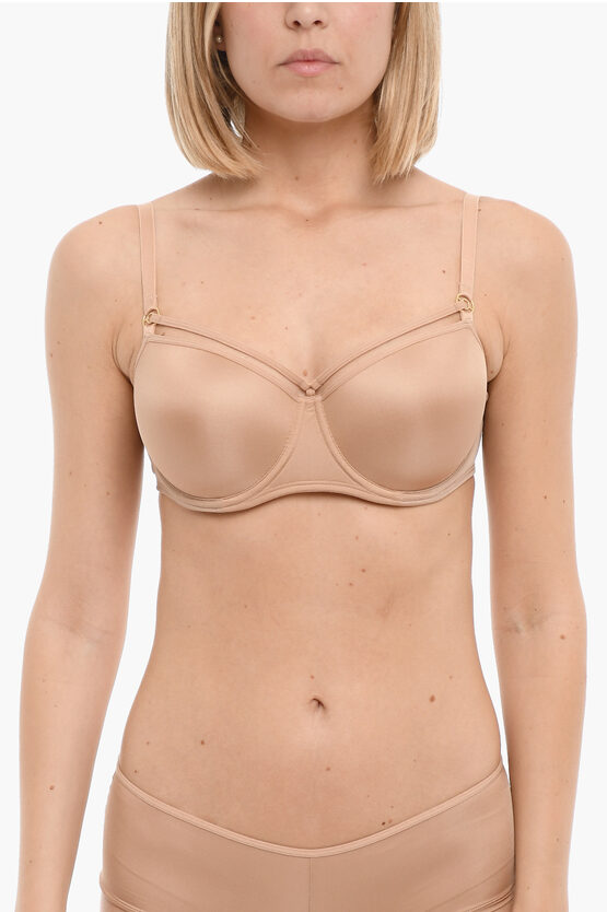 Shop Marlies Dekkers Solid Color Clossy Bra With Cut-out Details