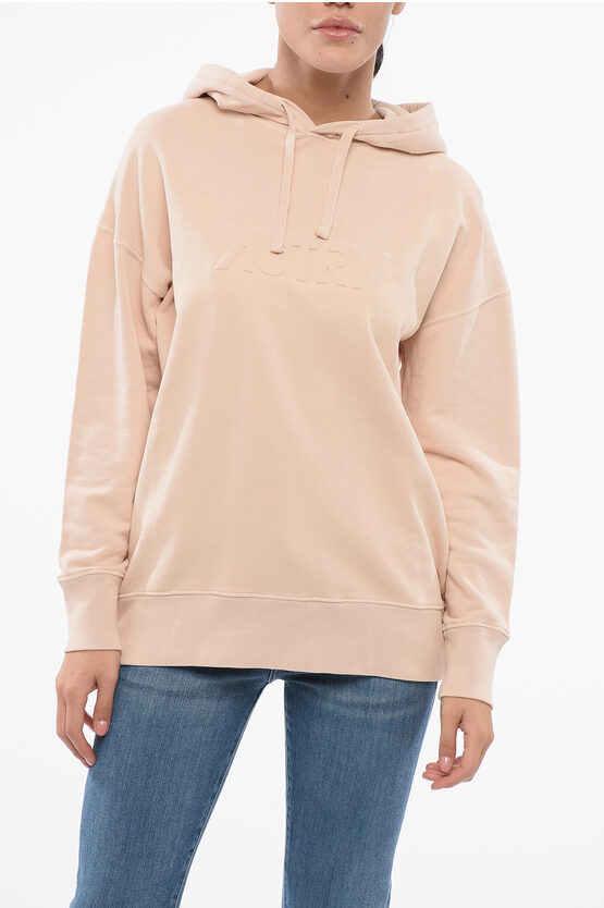 Autry Hooded Sweatshirt With Logo Embroidery And Elasticized Edges