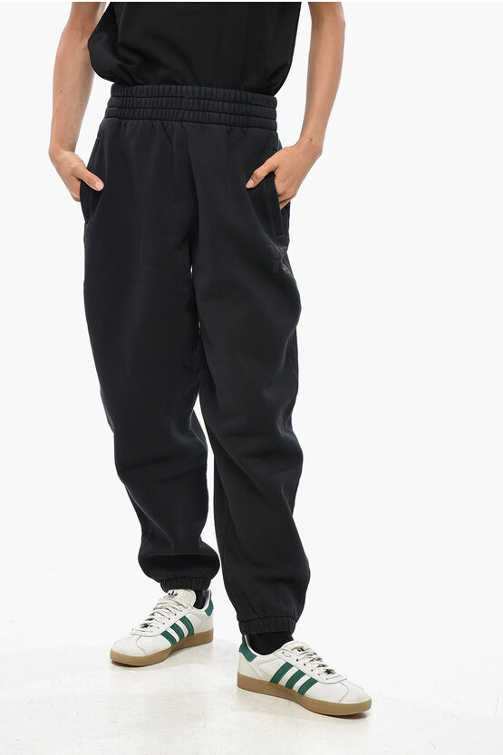Alexander Wang Solid Color Cotton Joggers In Black