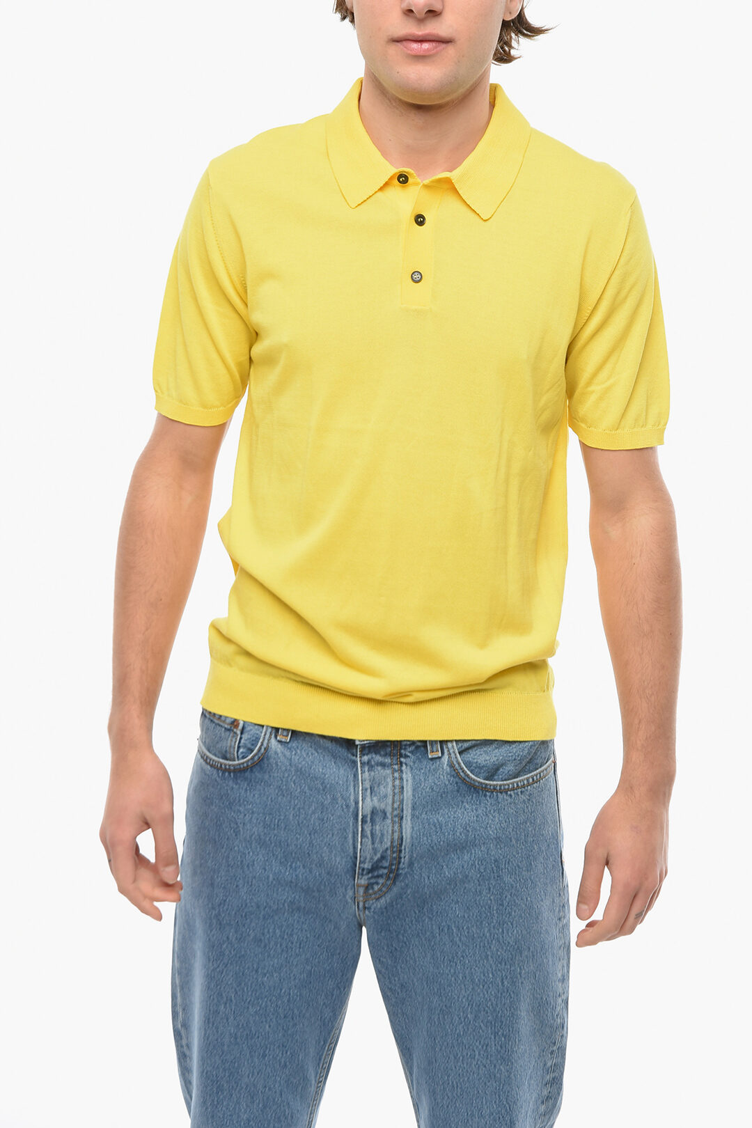 Roberto Solid Color Cotton Polo Shirt Glamood Outlet