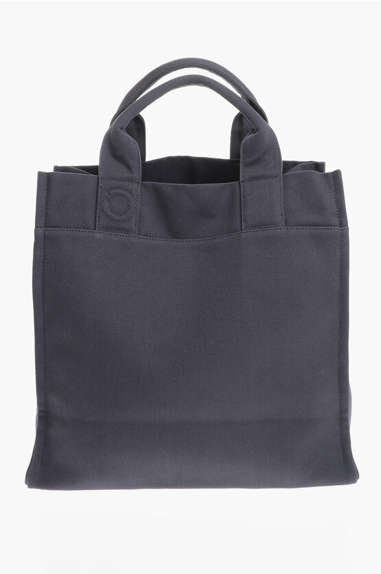 Objects Iv Life Solid Colour Cotton Tote Bag In Grey