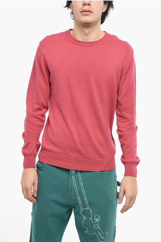 Altea Solid Color Crew-neck Sweater In Pink