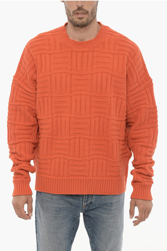 Shop Ambush Solid Color Crew-neck Sweater