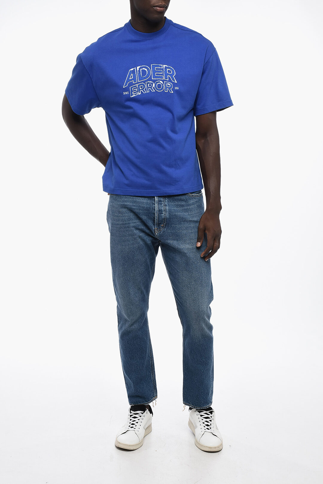 【ADER ERROR】Blue bird decalcomanie t クルーネック Tシャツ 23213007_53659522_1000.jpg
