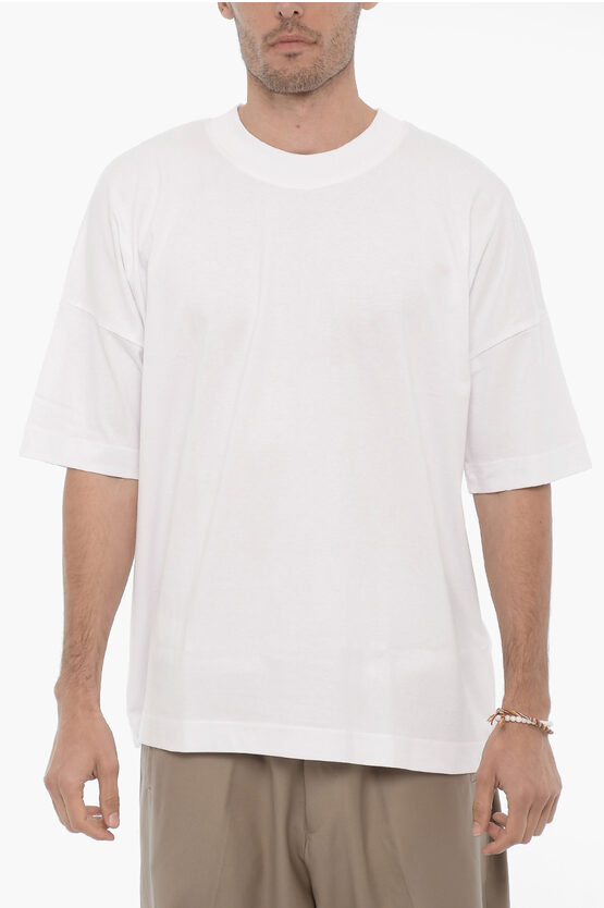 Department 5 Solid Color Crew-neck T-shirt In White