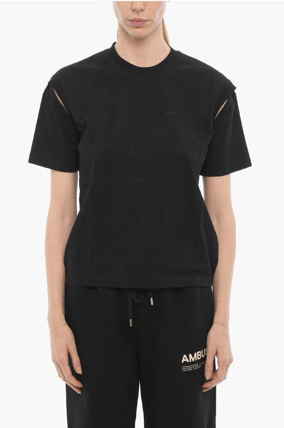 Ambush Solid Color Crew-neck T-shirt