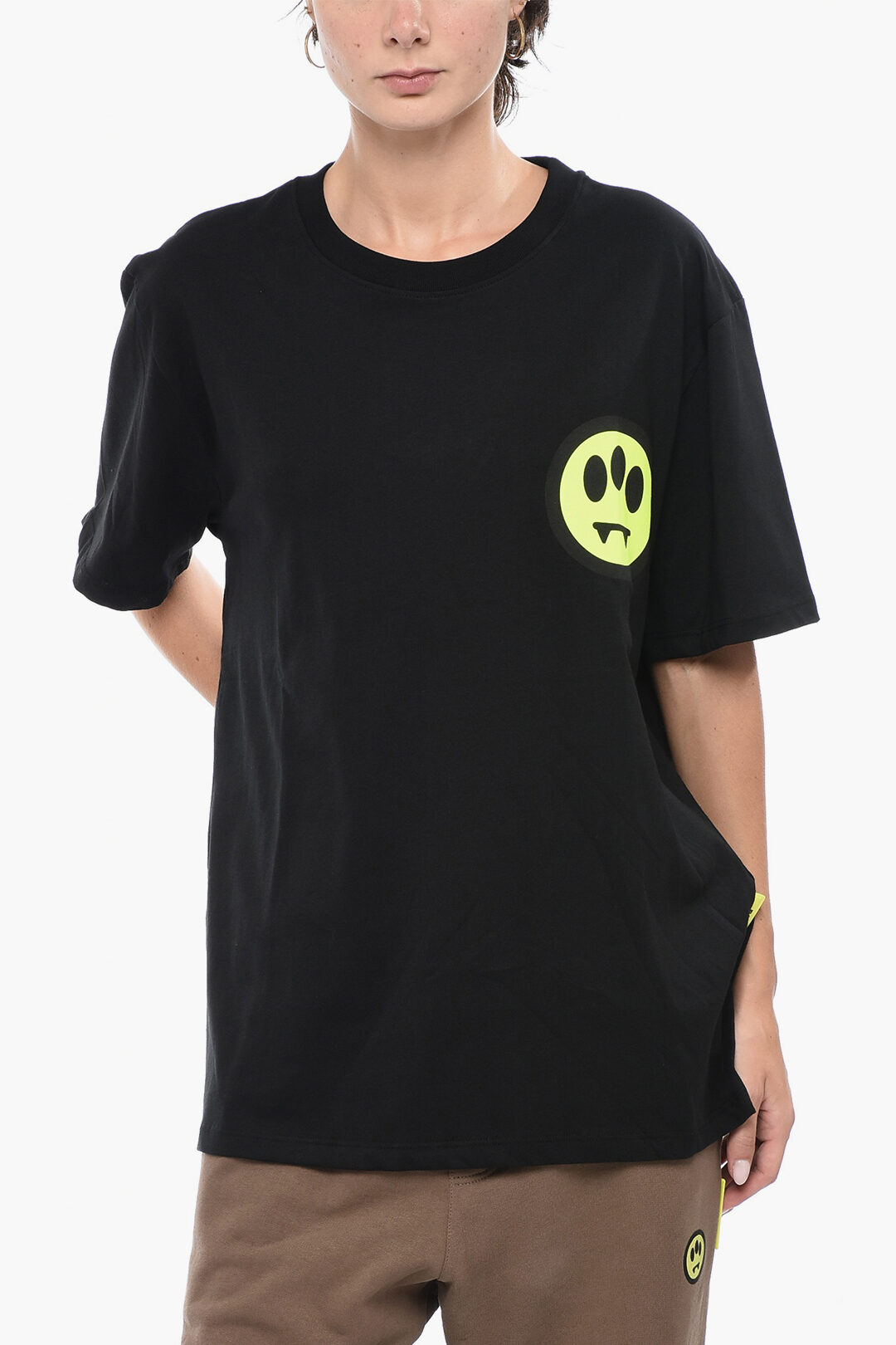 Tシャツ・カットソー BARROW Men T Shirts S5BWUATH045110 Black Barrow T-Shirt In Jersey