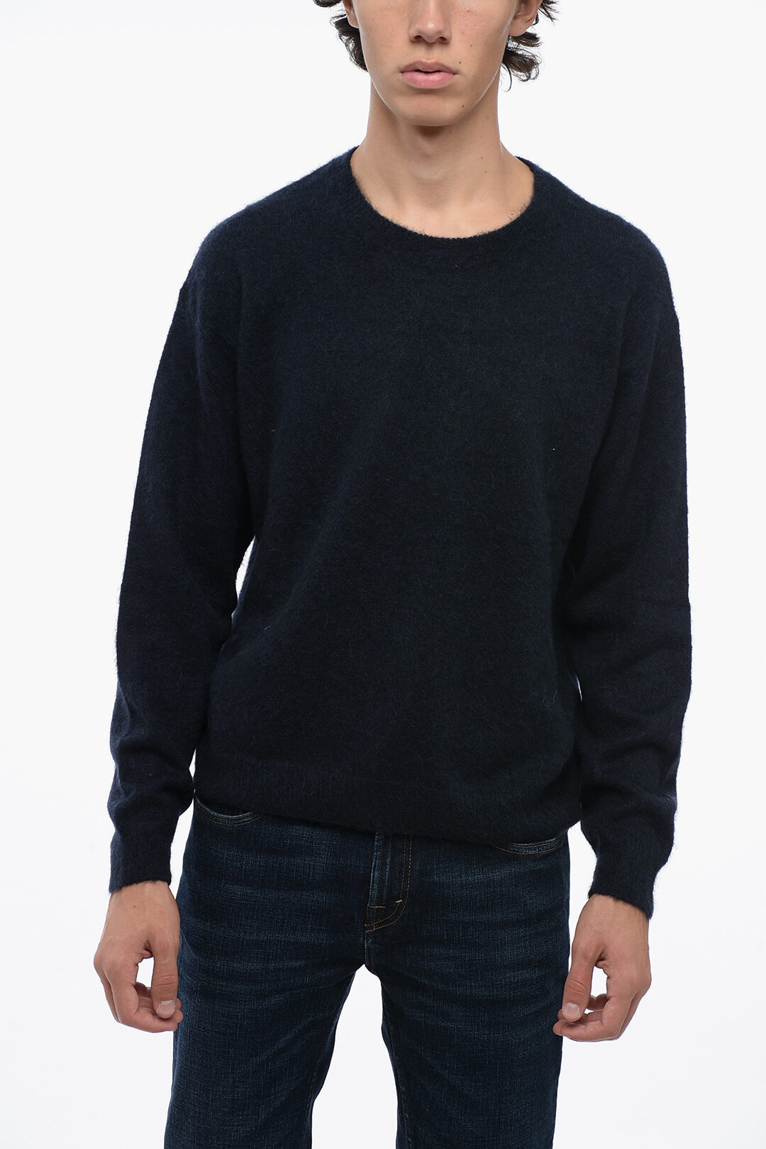 Solid Color Crewneck Sweater