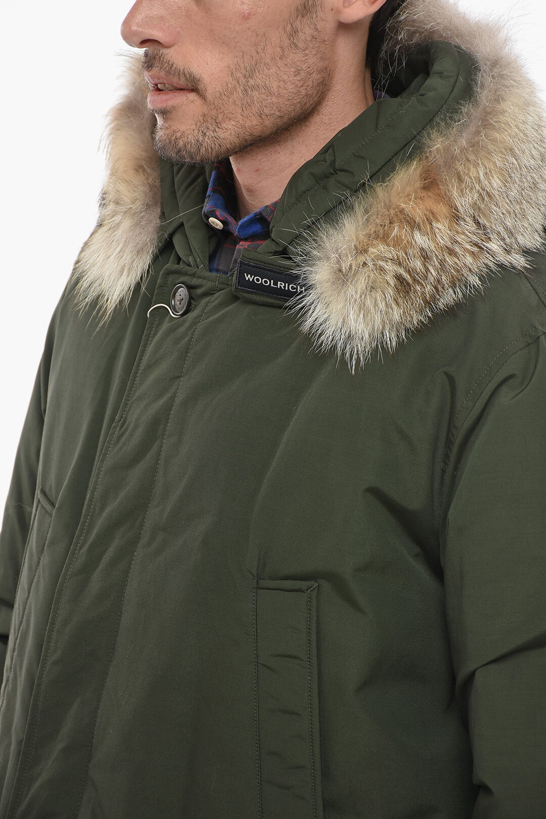 Woolrich Solid Color DAYTONA Utility Down Jacket with Real