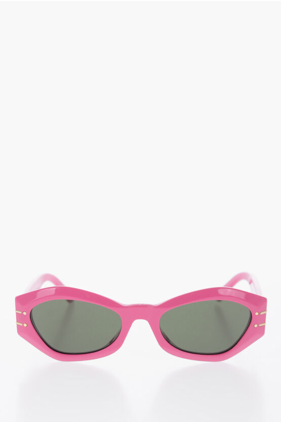 Dior Solid Color  Signature Ovale-frame Sunglasses In Pink