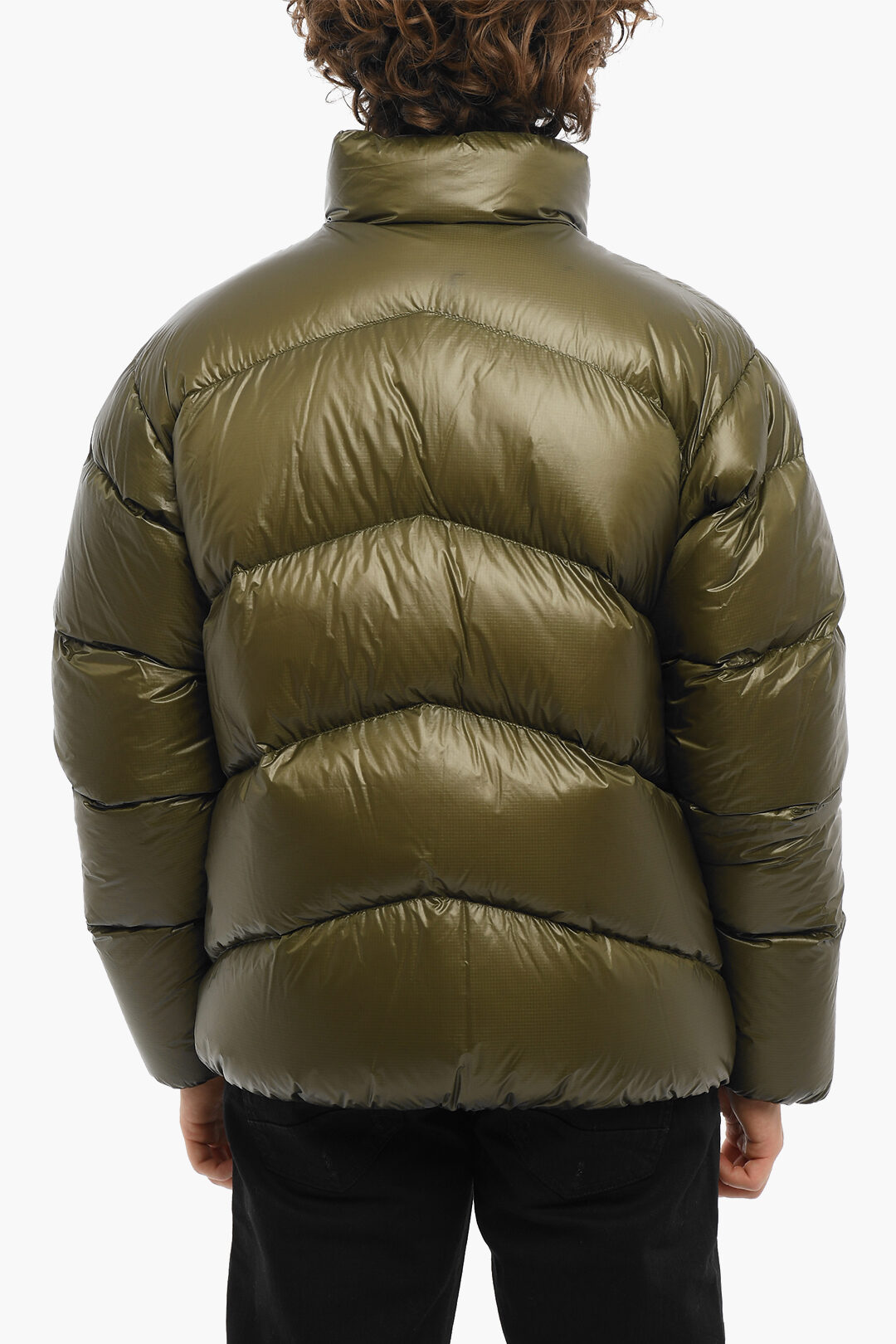 Woolrich Patch Pockets MILITARY Down Jacket with Real Fur women - Glamood  Outlet