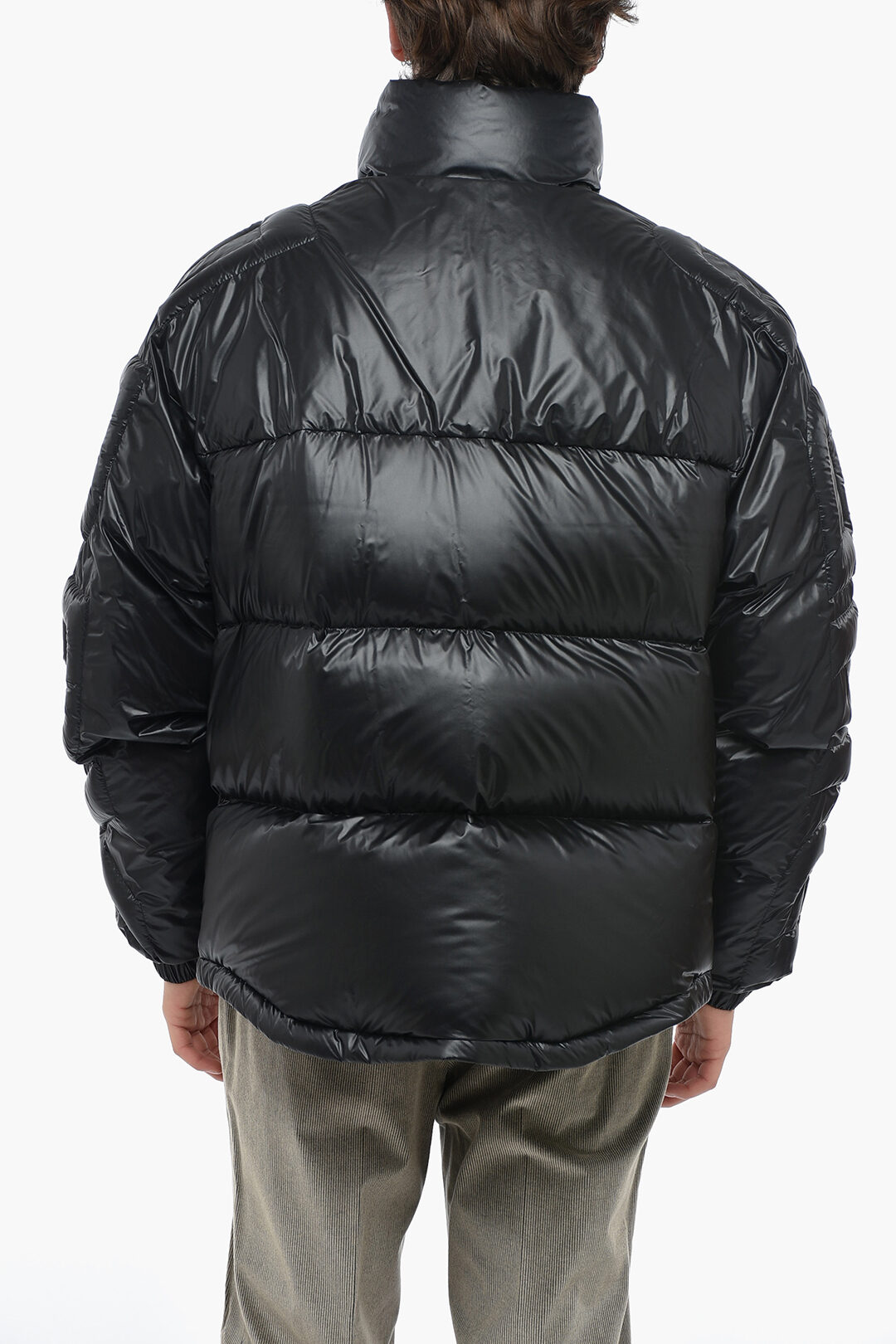 Burberry Solid Color Down Jacket with Zip Closure men Glamood Outlet