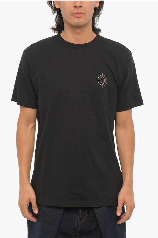 Marcelo Burlon County Of Milan Marcelo Burlon Man T-shirt Black Size S Cotton, Elastane
