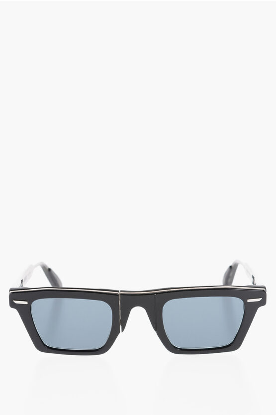 Movitra Solid Colour Eos Wrap-around Sunglasses In Black