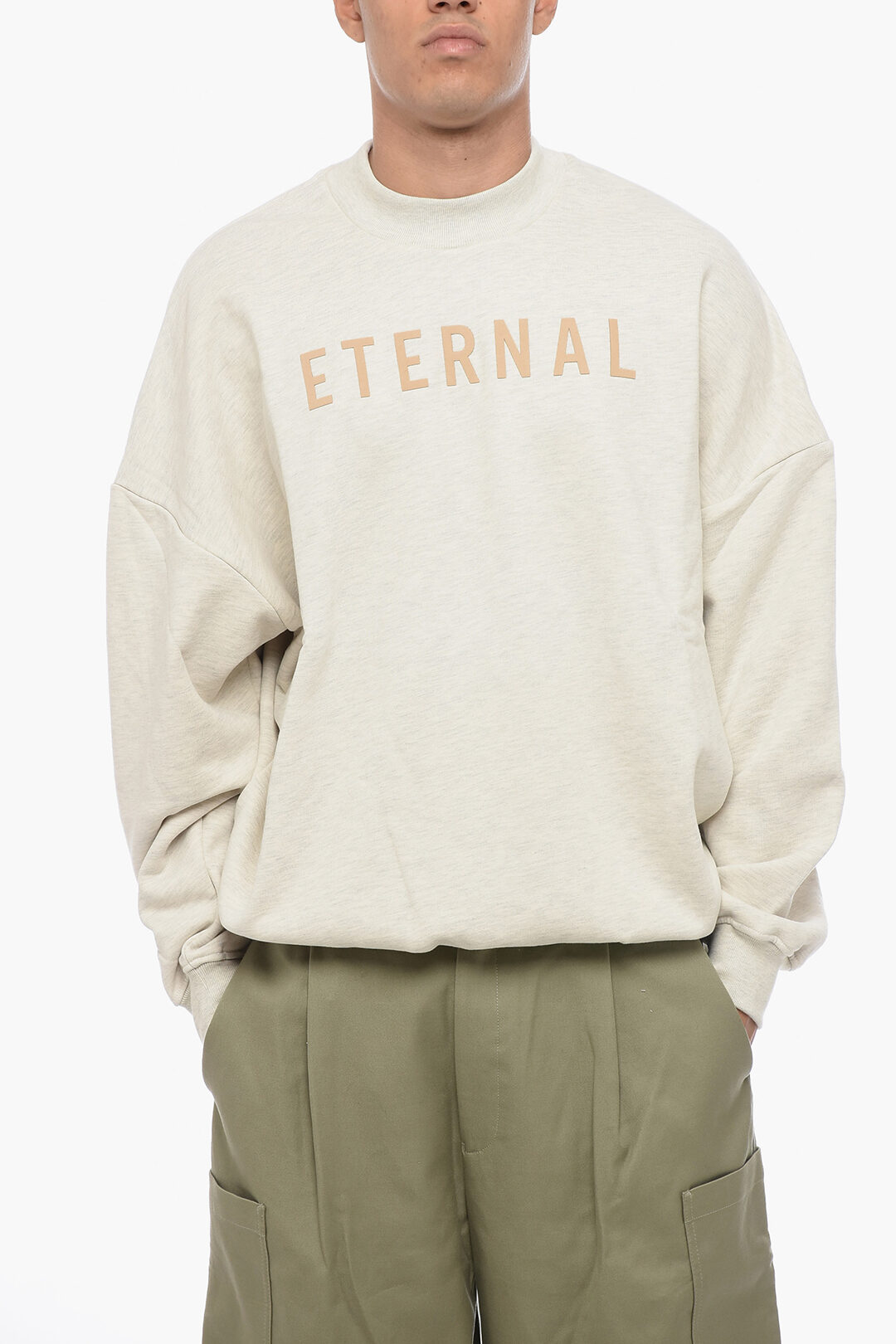 スウェット・トレーナー FEAR OF GOD | ETERNAL VISCOSE TRICOT CREWNECK CEMENT Saint Michael - Fear of God Eternal FG Longsleeve T-shirt