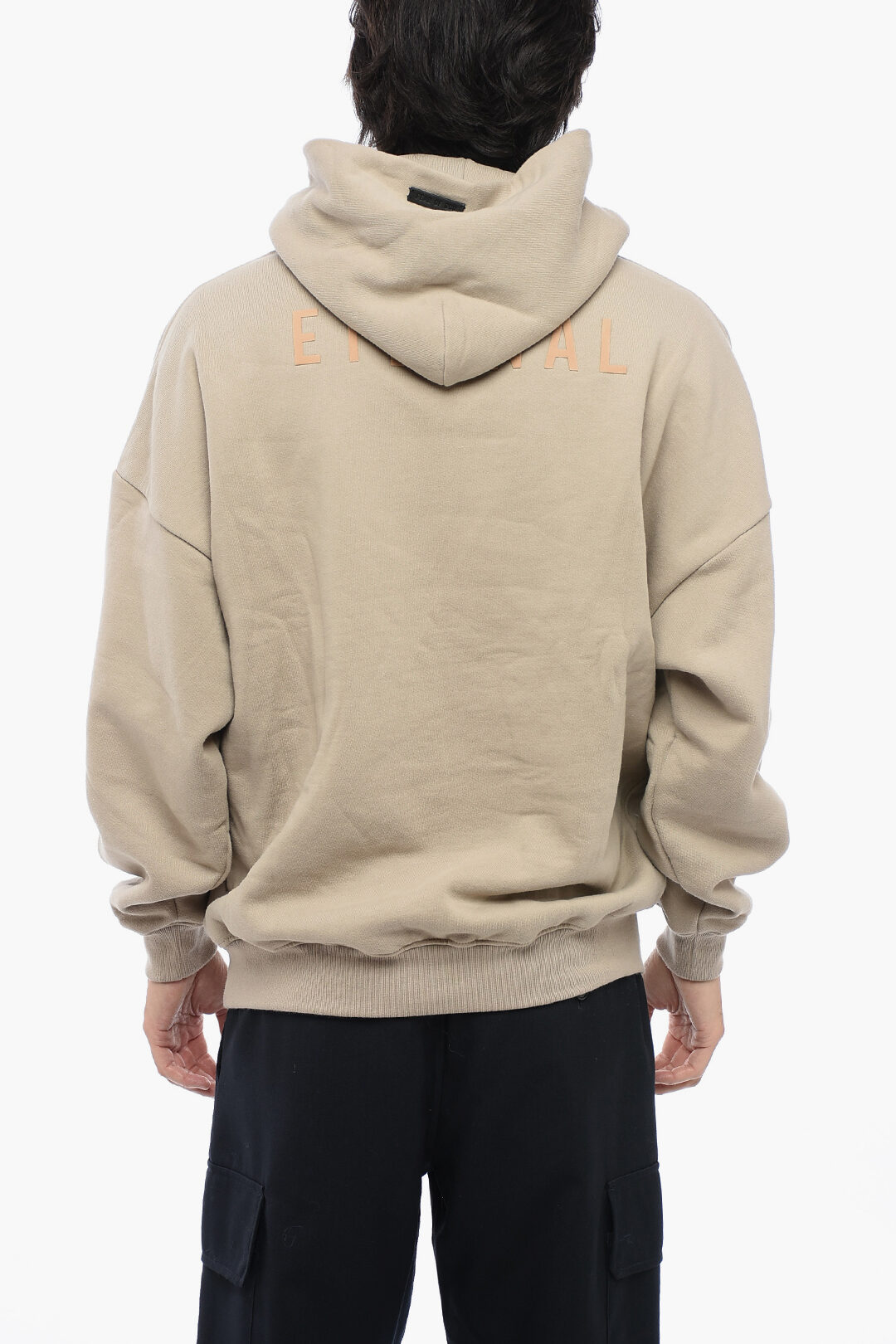 パーカー・フーディ Fear Of God Beige Cotton Eternal Sweatshirt With Embossed FEAR OF GOD Eternal Logo-Embossed Cotton-Blend Jersey Hoodie