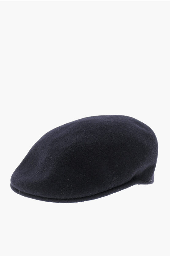 Shop Kangol Solid Color Flat Hat With Embroidered Logo