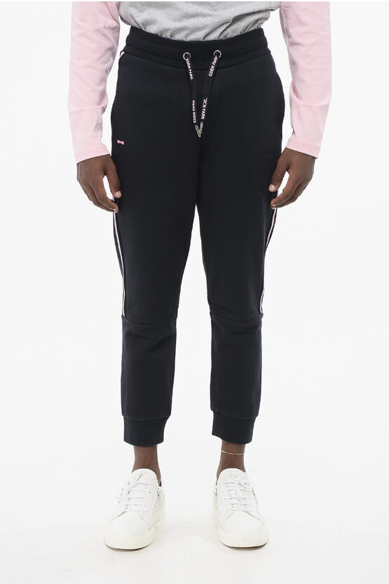 Eden Park Solid Color Fleeced Cotton Blend Rassemblement Joggers