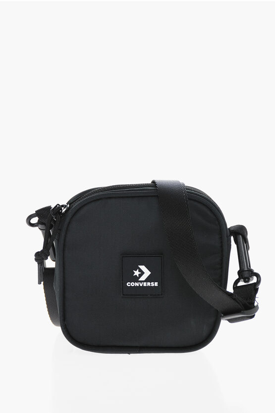 Converse Solid Colour Floating Shoulder Bag In Black