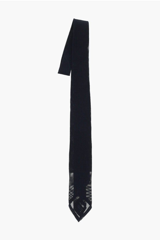 Dsquared2 Solid Color Gauzed Silk Tie
