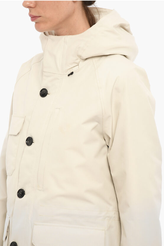 Woolrich Solid Color GTX MOUNTAIN Down Jacket with Hidden Closure 여성 -  Glamood Outlet