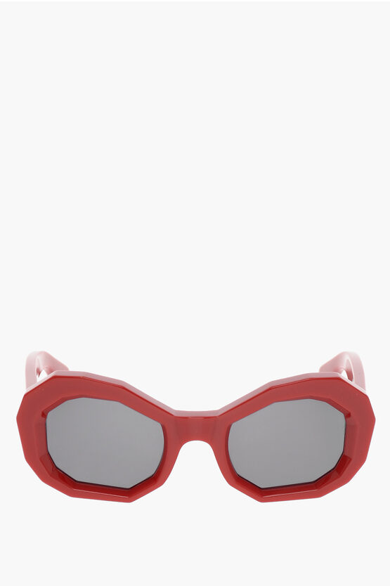 Amiri Solid Color Honeycomb Sunglasses In Red